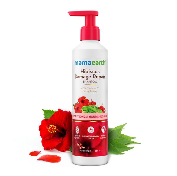 Hibiscus Damage Repair Shampoo - Mamaearth