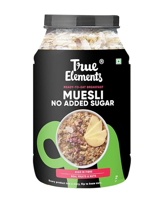 Muesli  No added Sugar-True Elements(Ready to Eat Breakfast)