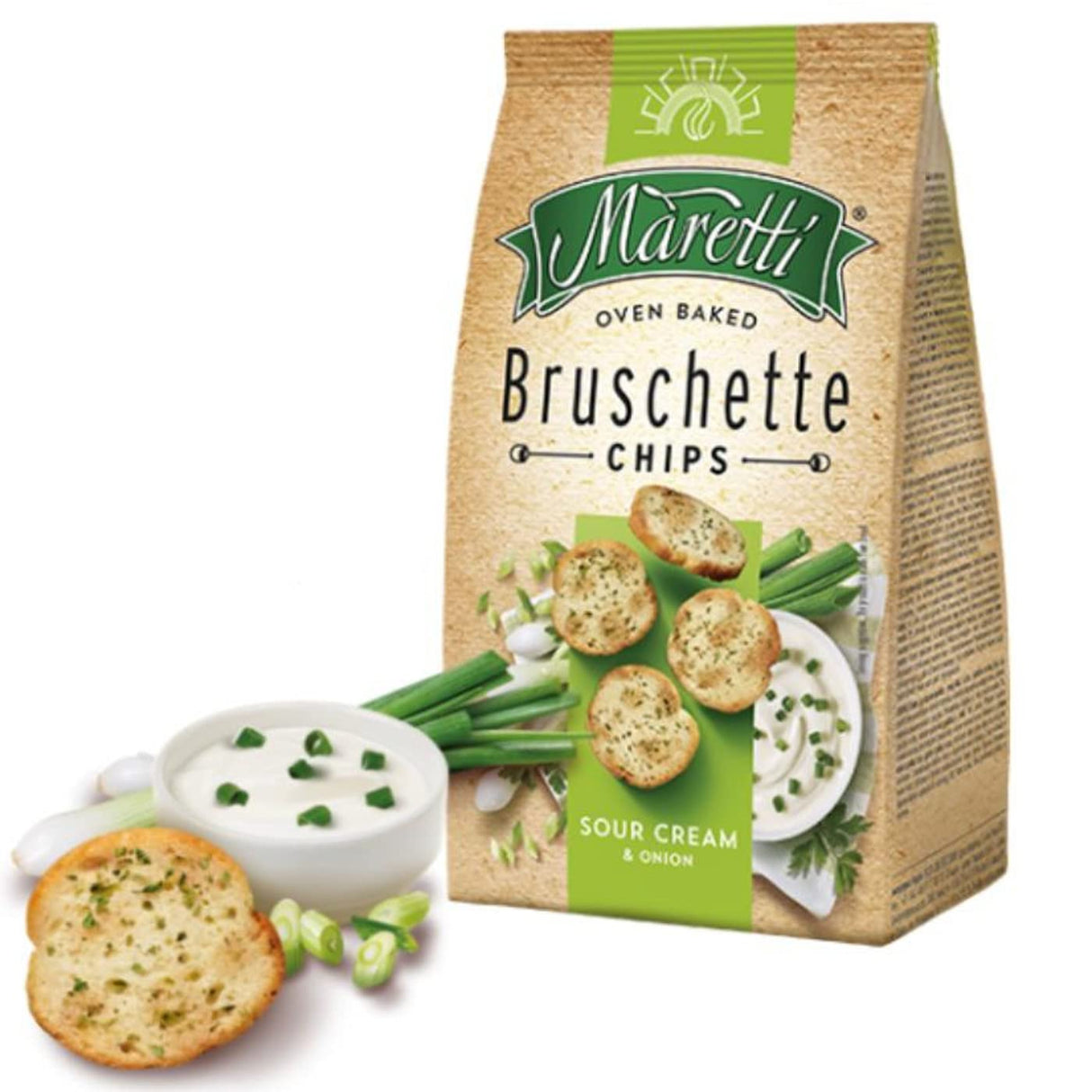 Bruschette Chips Sour Creams & Onion -Maretti-70gm
