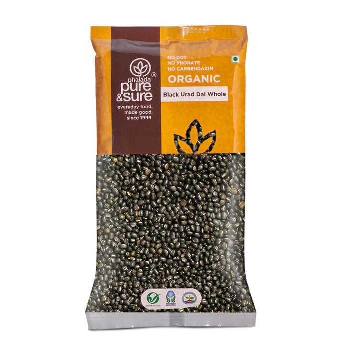 Organic Black Urad Whole - Pure & Sure