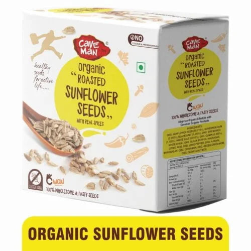Organic Roasted Sunflower Seeds - Cave Man