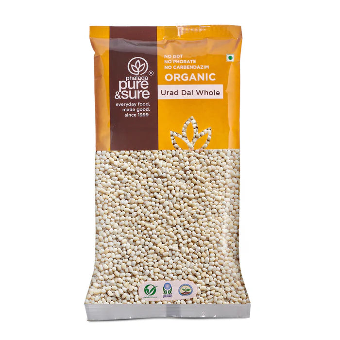 Organic White Urad Dal Whole - Pure & Sure