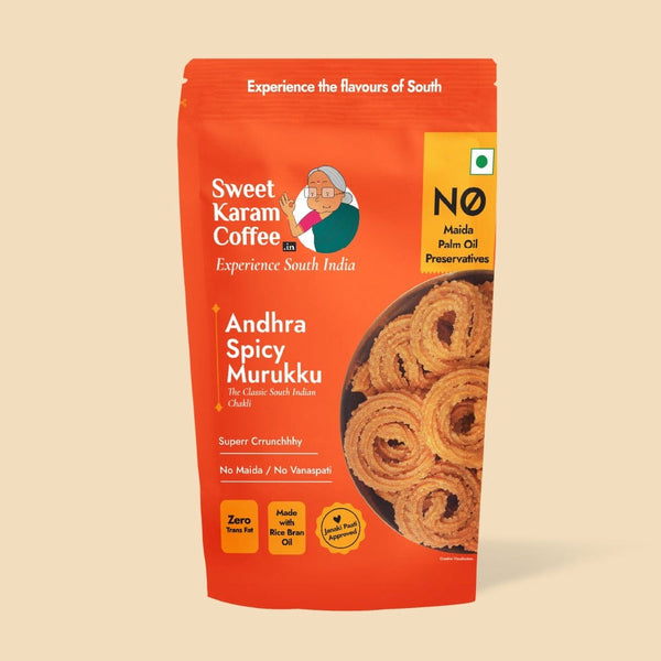 Andhra Spicy Murukku - Sweet Karam Coffee