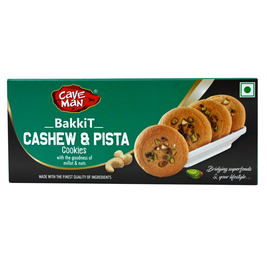 Cashew & Pista Cookies -Caveman-60gm