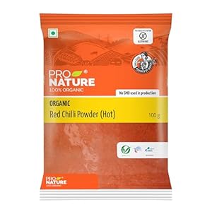 Organic Red Chilli Powder (Hot) - Pro Nature
