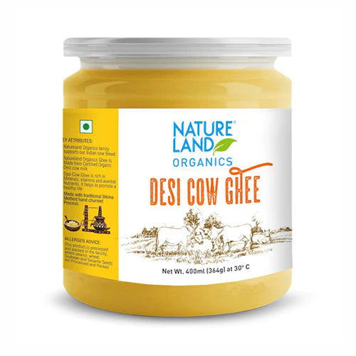 Organic Desi Cow Ghee - NatureLand-400ml