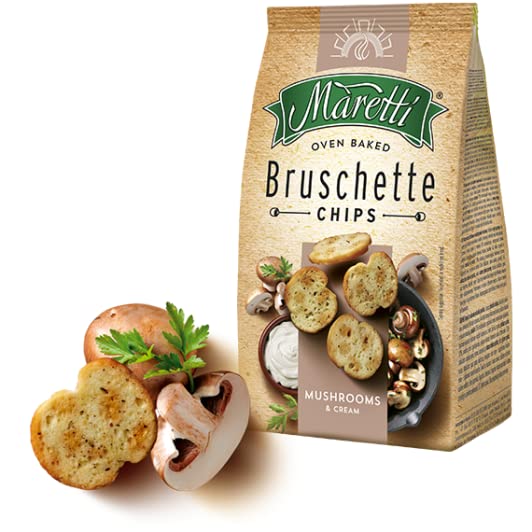 Bruschette Chips Mushrooms Creams -Maretti-70gm