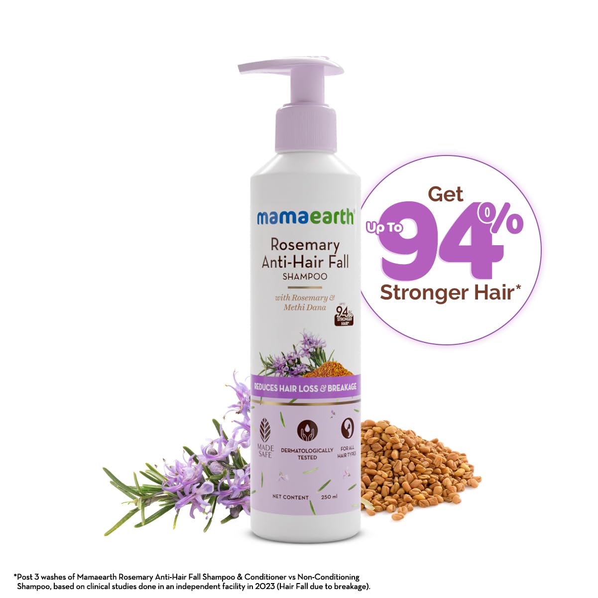 Rosemary Anti - Hair Fall Shampoo - Mamaearth