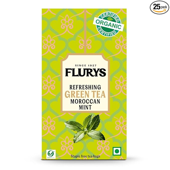Organic Refreshing Green Tea Moroccan Mint-Flurys( Buy 1Get 1 Free)