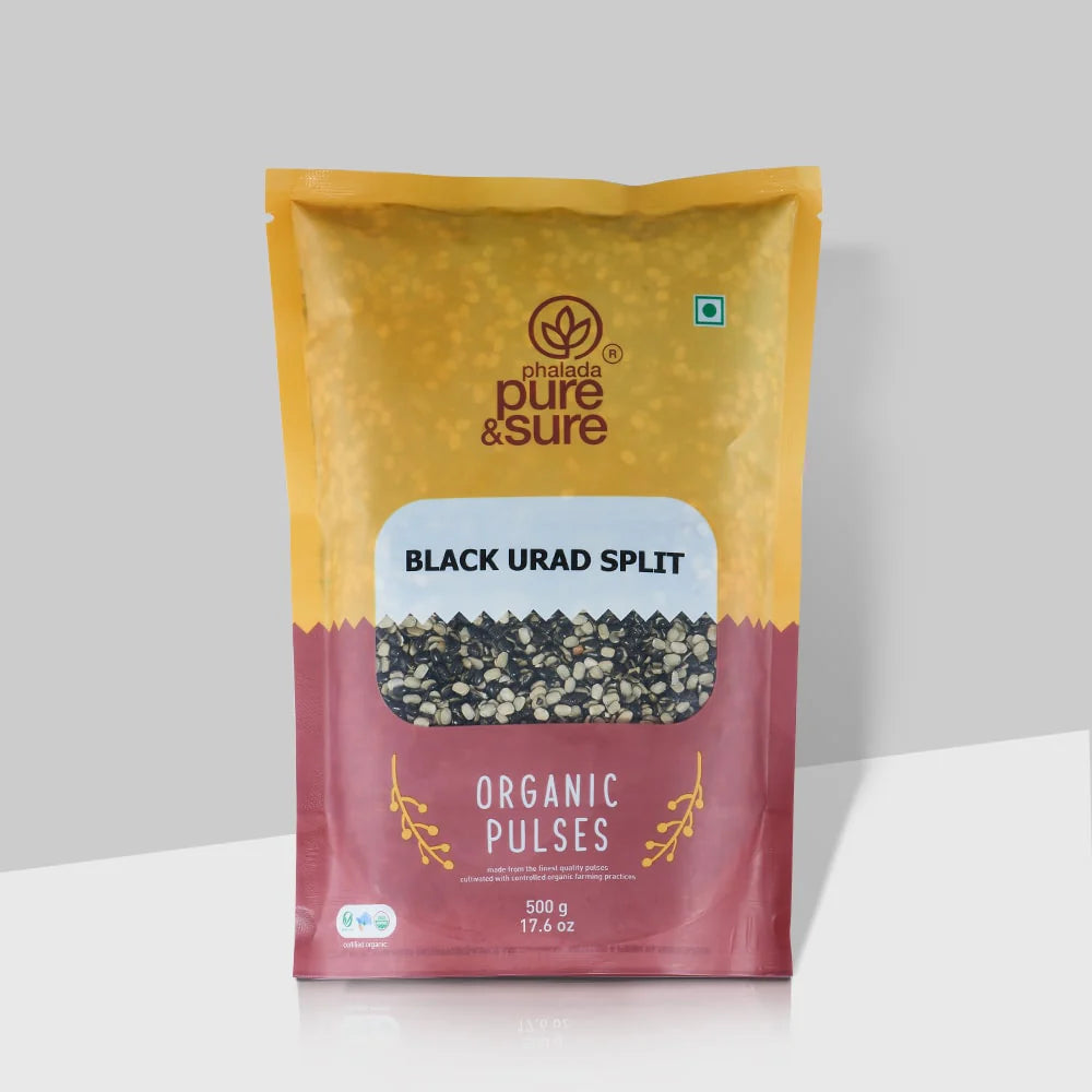 Organic Black Urad Dal Split - Pure And Sure