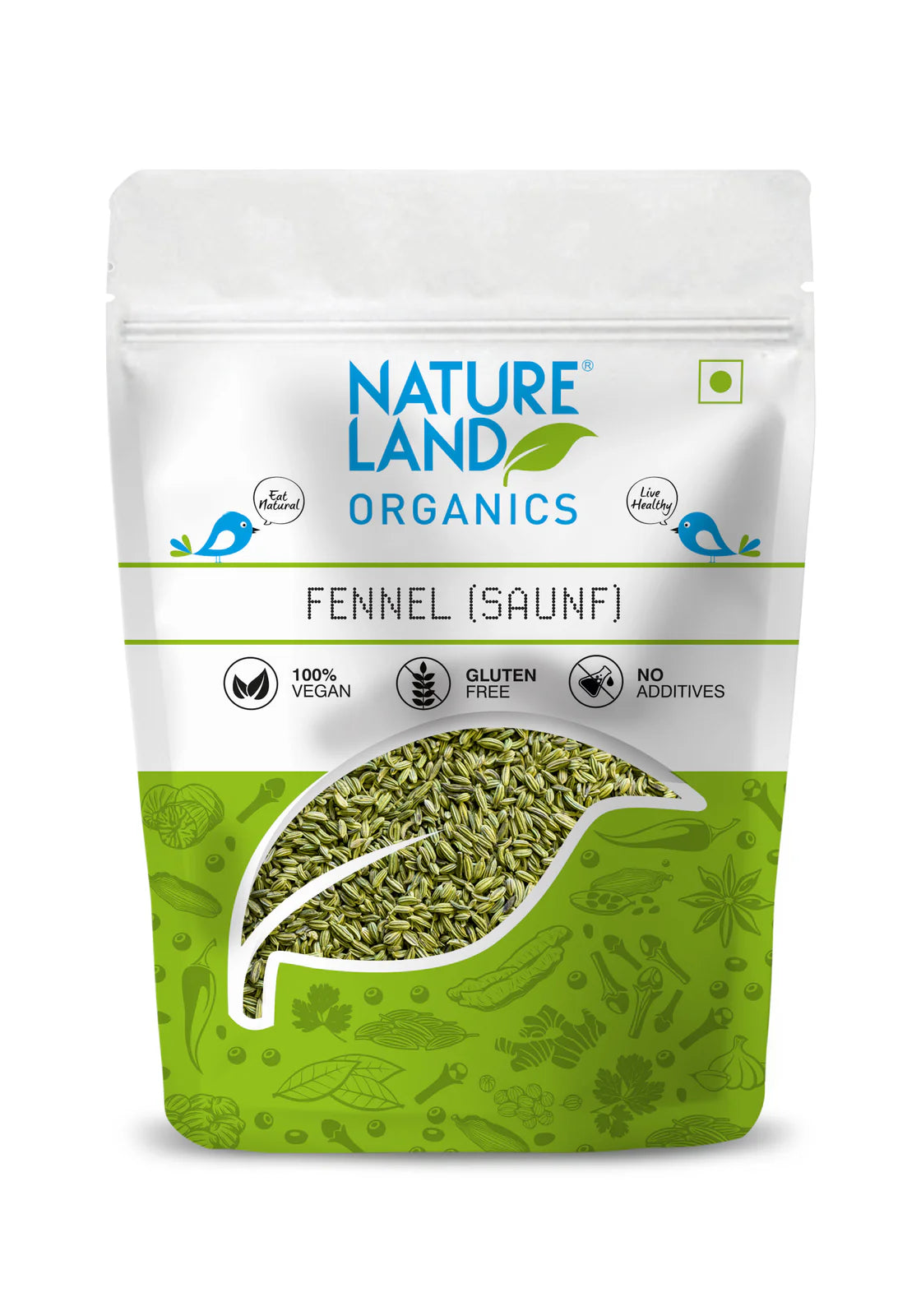 Organic Fennel  Seed-NatureLand-100gm