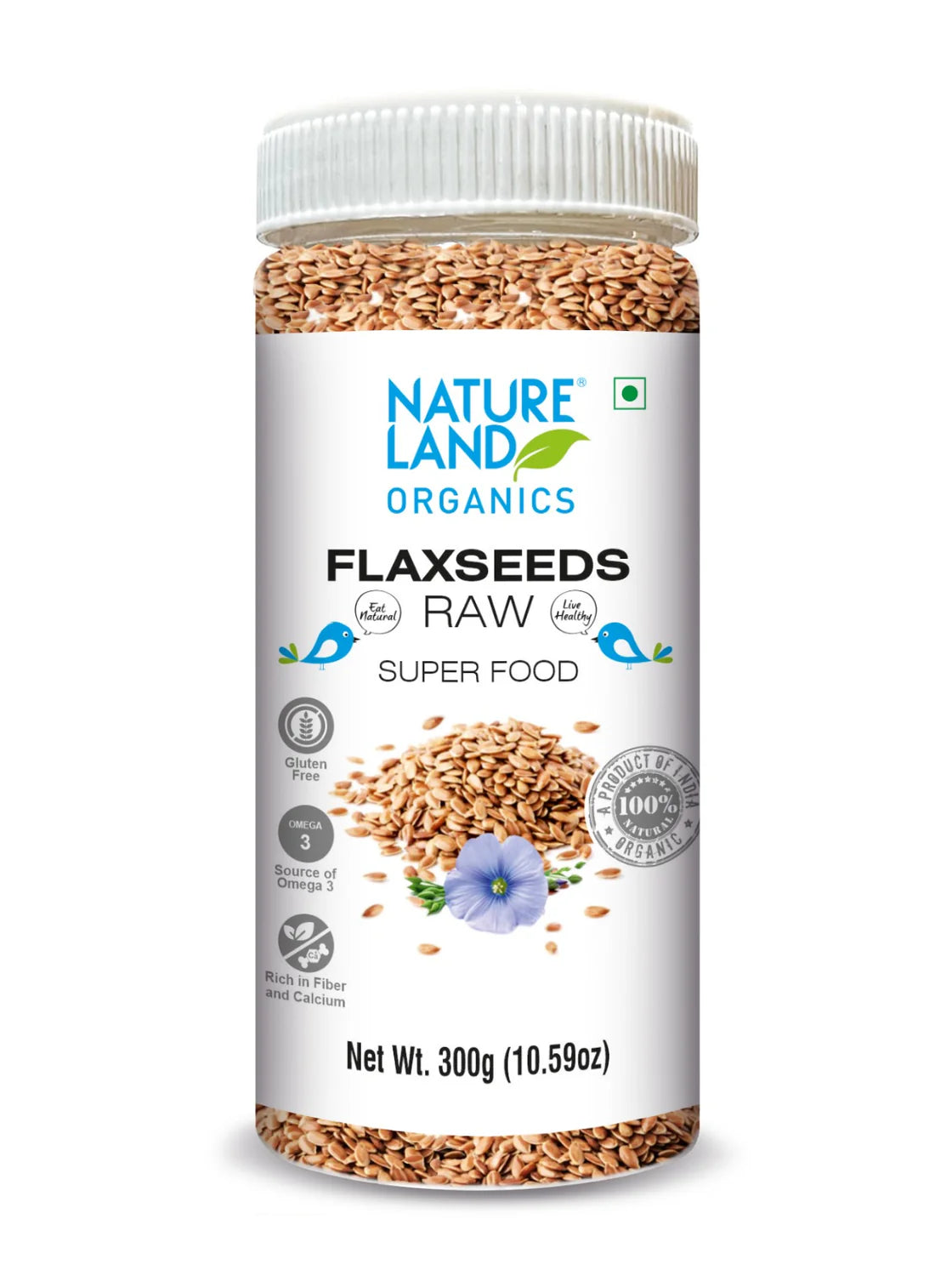 Organic Raw Flax seed-NatureLand-300gm