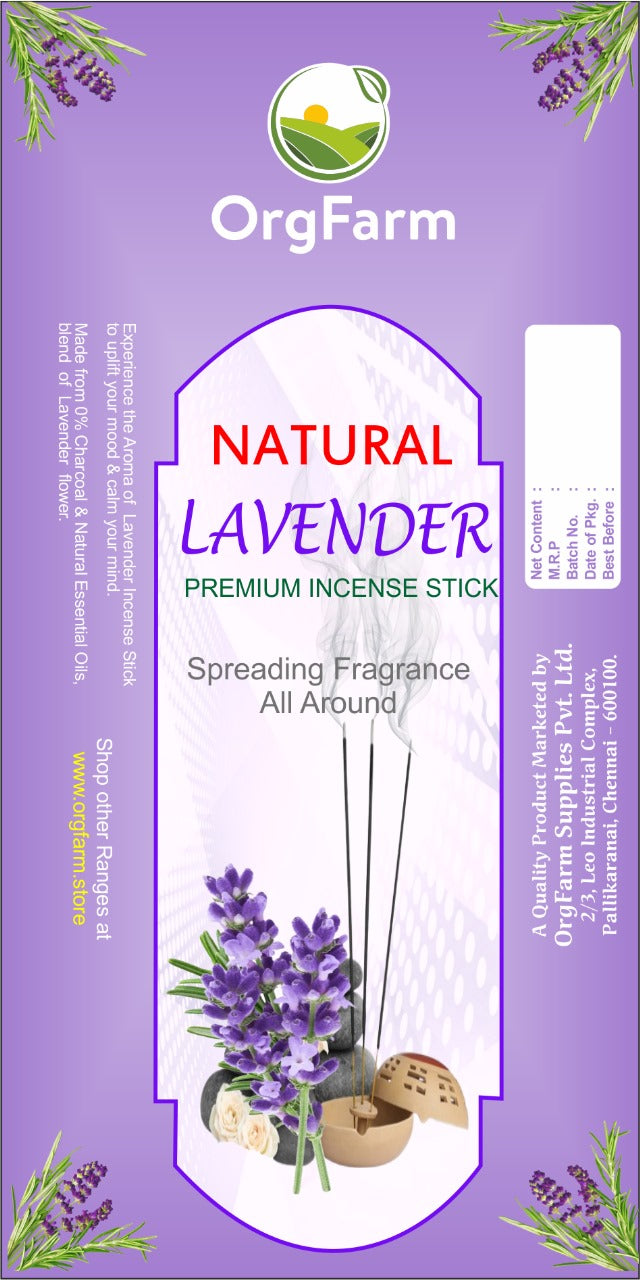 Lavender Premium Incense Sticks - 30Sticks