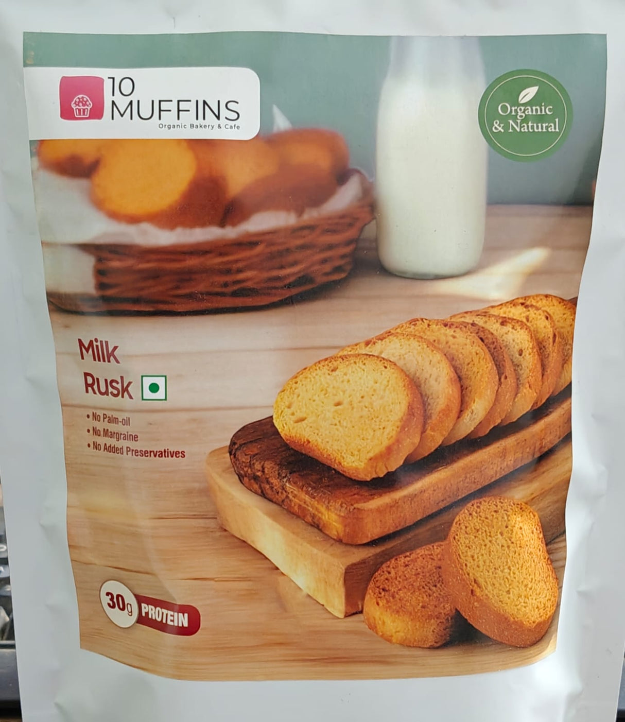 Organic Milk Rusk - 10 Muffins