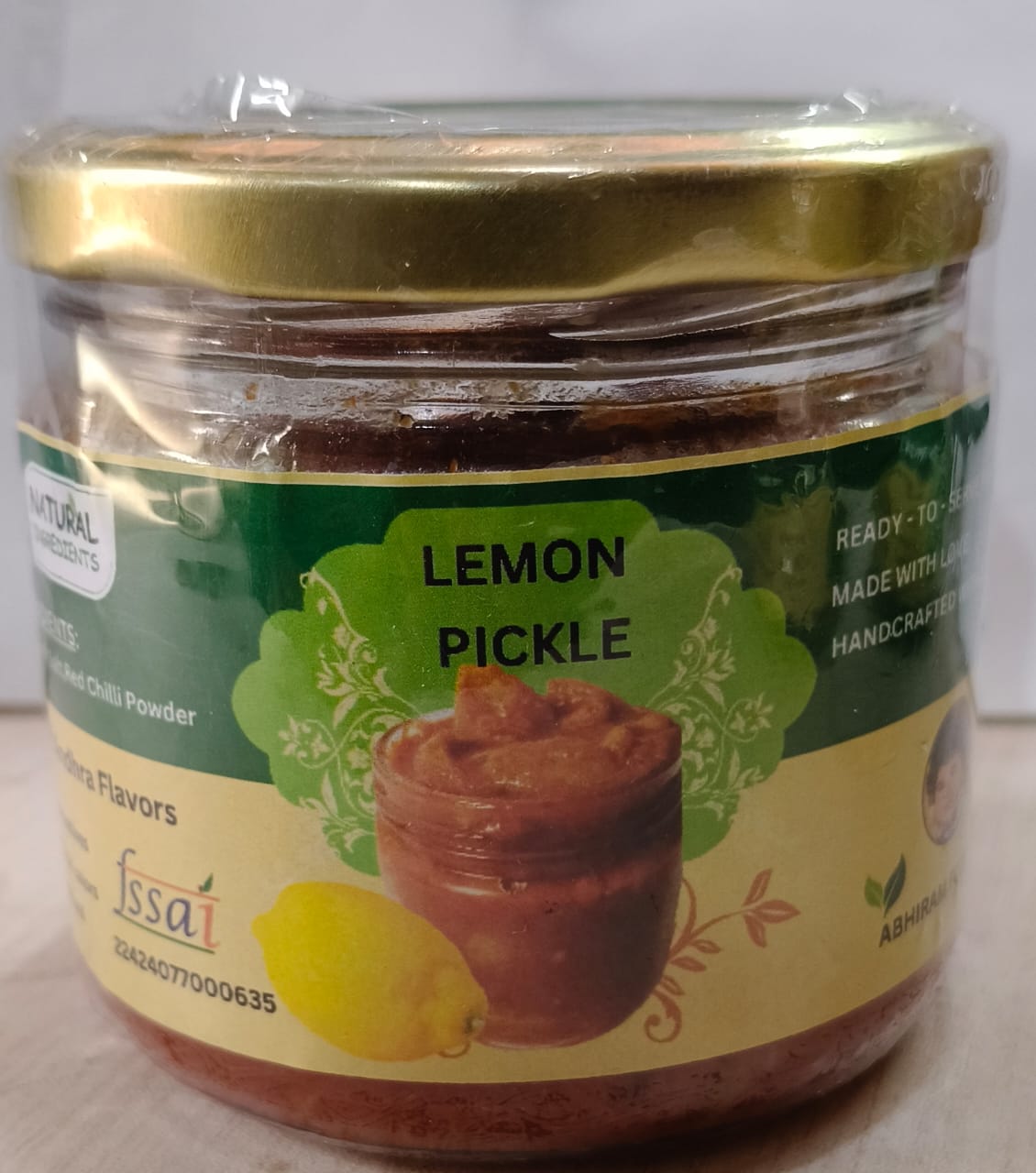 Andhra Style Lemon Pickle - Abhiruchulu