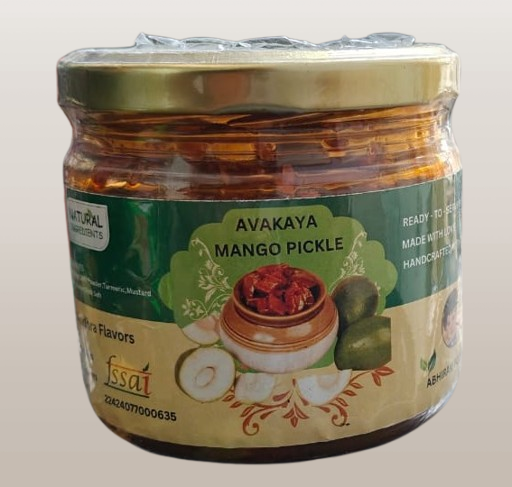 Andhra Style Avakaya Mango Pickle - Abhiruchulu