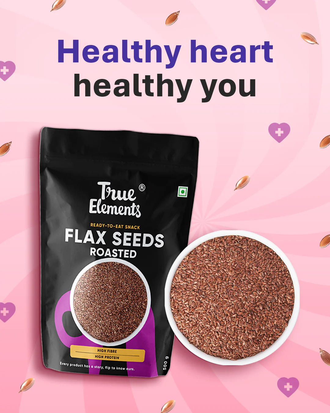 Flax Seeds Roasted - True Elements