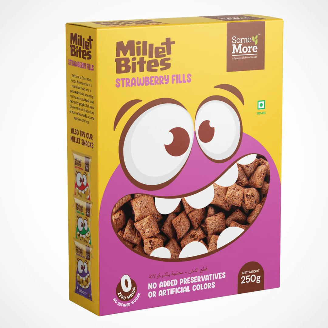 Millet Bites -Strawberry fills - Some More