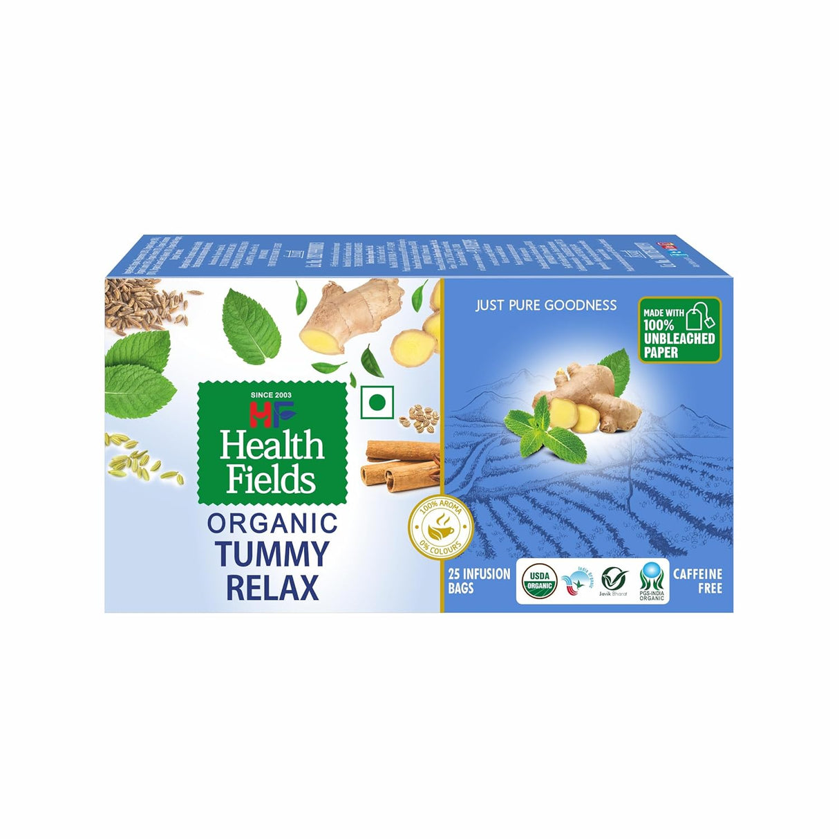 Organic Tummy Relax | Herbal Infusion Tea | 25 Tea Bags